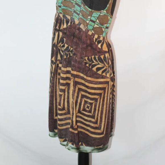 Free People Tribal Print Sundress/Tunic Top, S - Picture 4 of 6